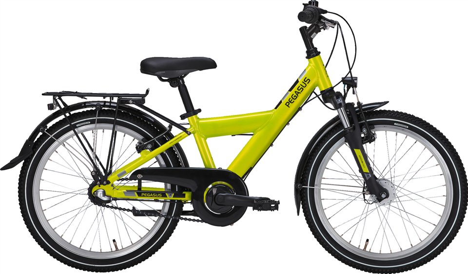 Stoere jongens fiets met 3 versnellingen en verende voorvork.